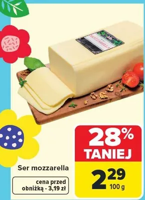 Ser mozzarella promocja w Carrefour Market