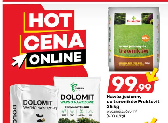 Nawóz jesienny do trawników FruktoVit promocja w Bricomarche