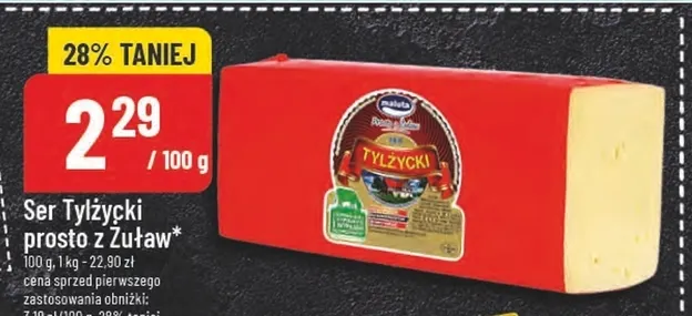 Ser tylżycki prosto z Żuław Maluta promocja w POLOmarket