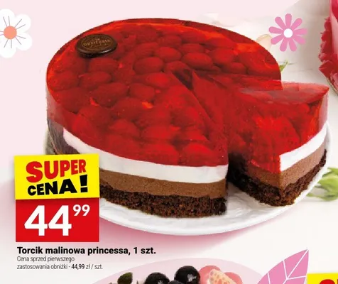 Torcik malinowa princessa promocja w Twój Market