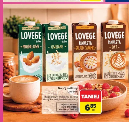 Napój roślinny Barista owsiany Lovege promocja w Carrefour