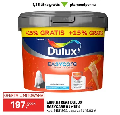 Emulsja biała EASYCARE 9l + 15% promocja w Leroy Merlin