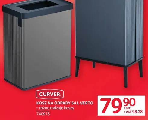 KOSZ NA ODPADKY 54 L VERTO CURVER promocja w Selgros
