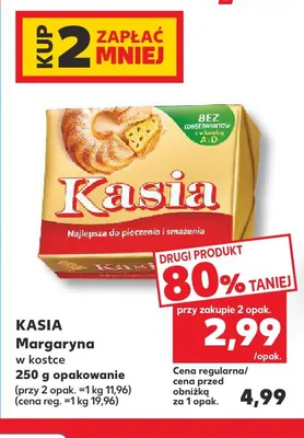 Margaryna w kostce Kasia promocja w Kaufland