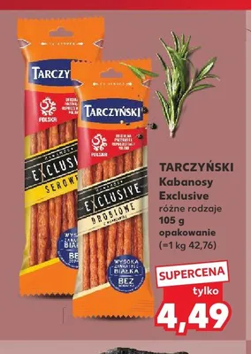 Kabanosy Exclusive Tarczyński promocja w Kaufland