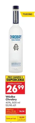 Wódka Chrobry 40% promocja w Biedronka