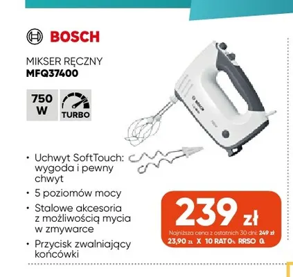 Mikser ręczny MFQ37400 Bosch promocja w Max Elektro