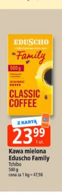 Kawa mielona Eduscho Family promocja w Leclerc