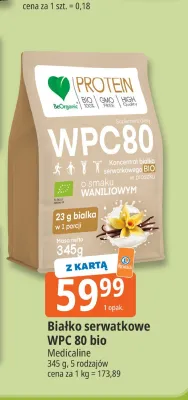 Białko serwatkowe WPC 80 bio BeOrganic — wariant 4 promocja w Leclerc