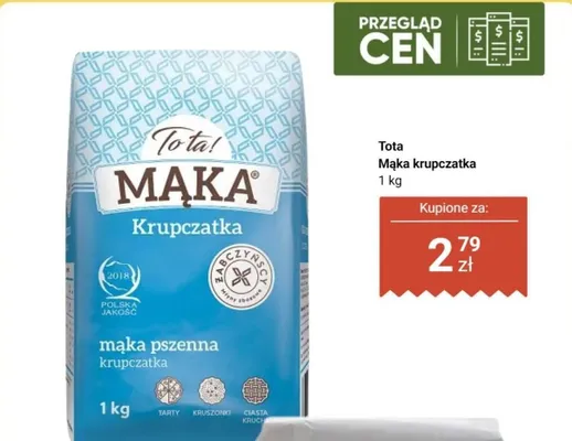 Mąka krupczatka promocja w Dino