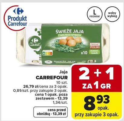 Jaja Carrefour promocja w Carrefour Market