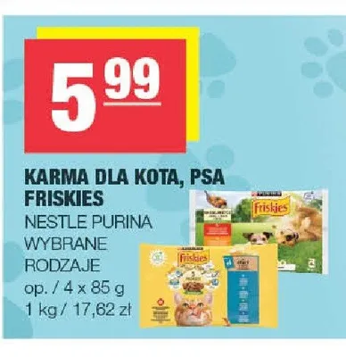 Karma dla psa Friskies promocja w SPAR