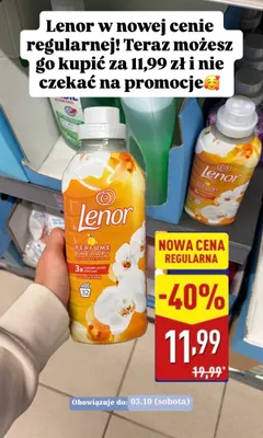 Płyn do płukania tkanin Lenor Perfume Therapy Gold Orchid & Vanilla promocja w Aldi