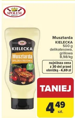 Musztarda delikatesowa Kielecka promocja w Carrefour Market