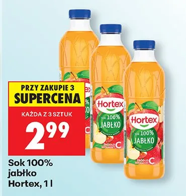 Sok 100% jabłko promocja w Biedronka