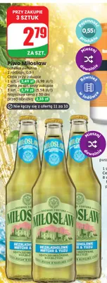 Piwo bezalkoholowe Miłosław Matcha & Yuzu promocja w Dino