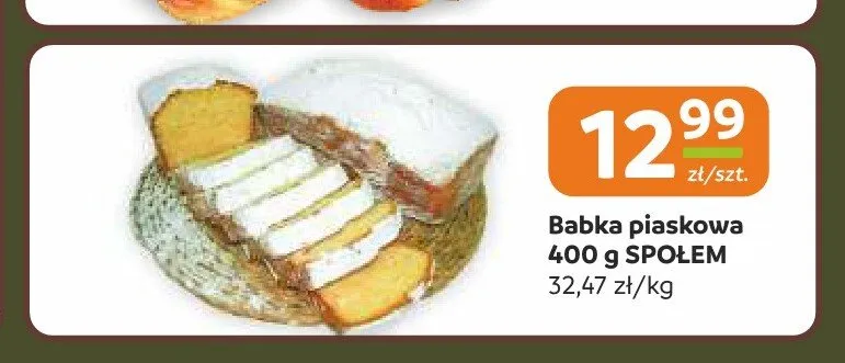 Babka piaskowa Społem promocja w Społem Częstochowa