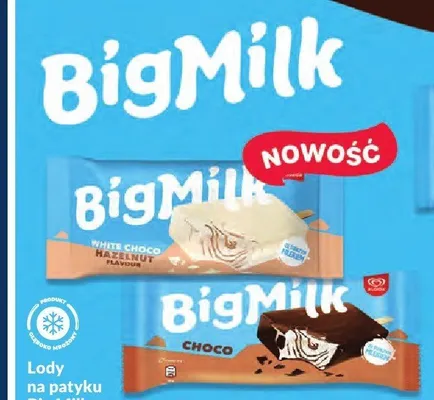 Lody na patyku Big Milk Choco promocja w Makro