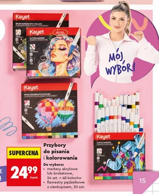 Markery akrylowe Kayet promocja w Biedronka