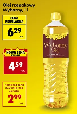 Olej rzepakowy promocja w Biedronka