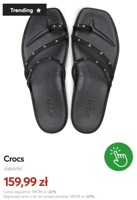 Japonki Crocs promocja w eobuwie.pl
