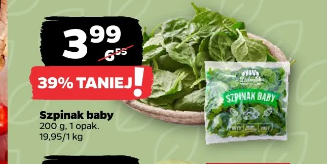 Szpinak baby promocja w Netto