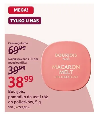 Pomadka do ust i róż do policzków promocja w Rossmann