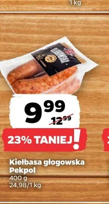 Kiełbasa głogowska Pekpol promocja w Netto