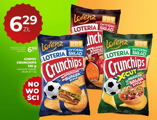 Chipsy Crunchips American Burger Style promocja w Duży Ben