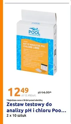 Zestaw testowy do analizy pH i chloru Pool Champion promocja w Action