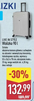 Walizka 90 l promocja w Aldi