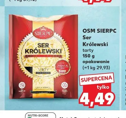 Ser Królewski tarty OSM Sierpc promocja w Kaufland