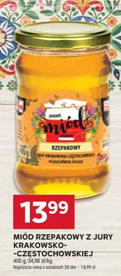 Miód rzepakowy z jury krakowsko-częstochowskiej promocja w Stokrotka