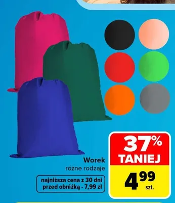 Worek szkolny promocja w Carrefour Market