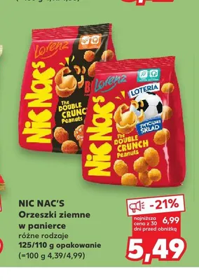 Orzeszki ziemne w panierce Lorenz Nic Nac's promocja w Kaufland