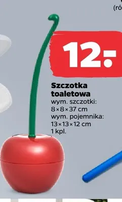 Szczotka toaletowa 8x8x37cm promocja w Netto