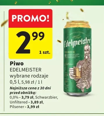 Piwo Edelmeister promocja w Intermarche