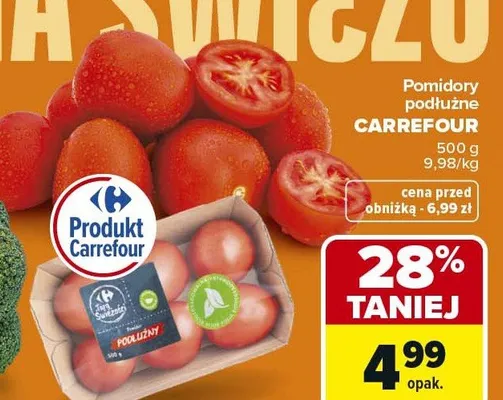 Pomidory podłużne Carrefour promocja