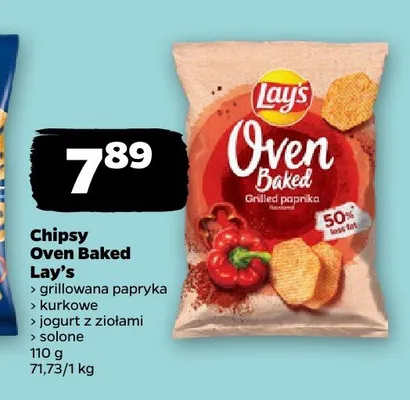 Chipsy Lay's Oven Baked grillowana papryka promocja w Netto