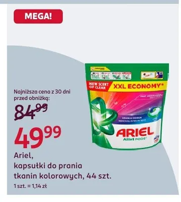 Kapsułki do prania tkanin kolorowych promocja w Rossmann
