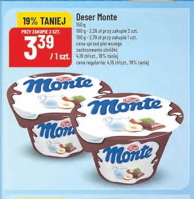 Deser Monte Zott promocja w POLOmarket