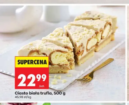 Ciasto biała trufla promocja w Biedronka