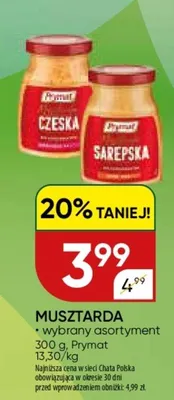 Musztarda wybrany asortyment promocja w Chata Polska