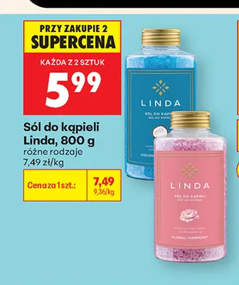 Sól do kąpieli Linda promocja w Biedronka