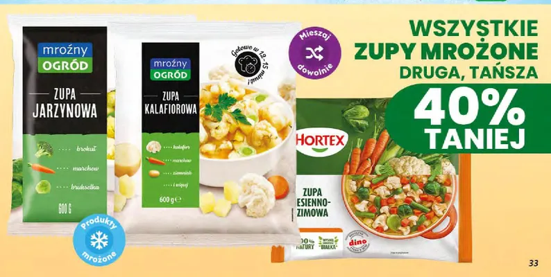 Zupa jarzynowa Mroźny Ogród promocja w Dino