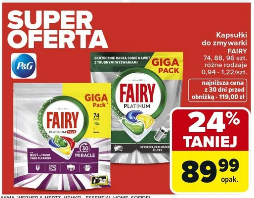 Kapsułki do zmywarki Platinum promocja w Carrefour