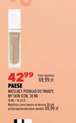 Matujący podkład do twarzy My Skin Icon Paese promocja w Drogerie Natura