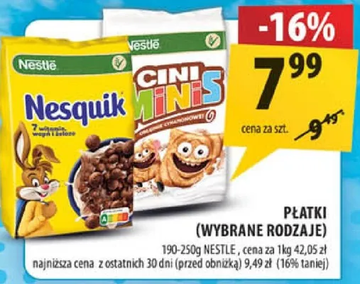 Płatki (wybrane rodzaje) promocja w Arhelan