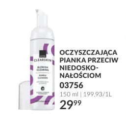 Oczyszczająca pianka przeciw niedoskonałościom Avon Clearskin promocja w AVON