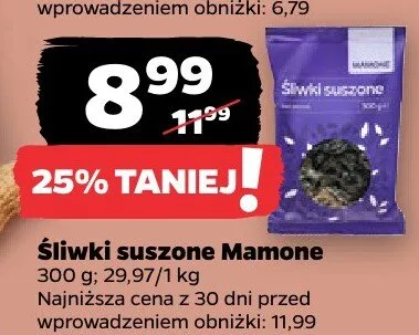 Śliwki suszone promocja w Netto